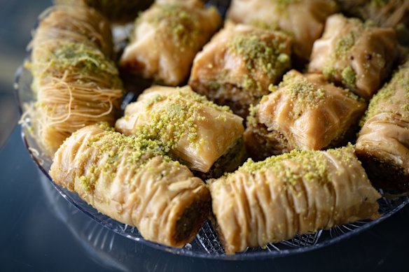 Various baklava.