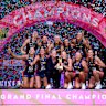 The victorious Melbourne Vixens.