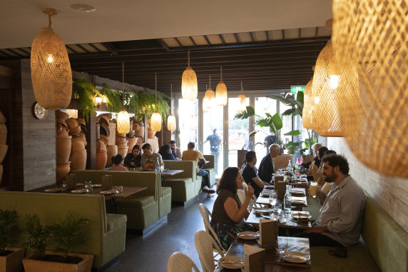 The dining room.