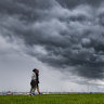 Storm clouds seen from Williamstown