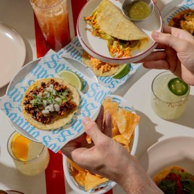 Tacos at Santito, located in the former Hotel Jesus site in Collingwood.