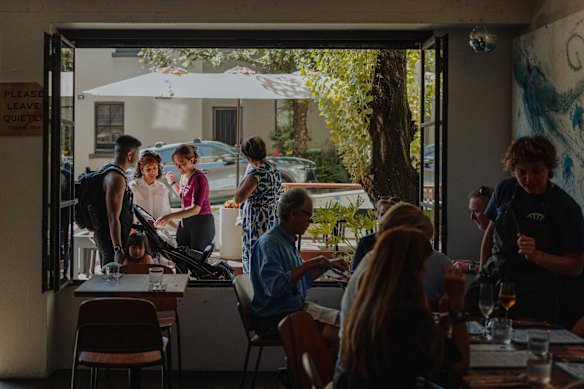 Mishy's leafy location in Surry Hills.
