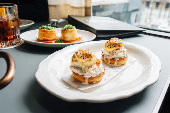 Spanner crab crumpets at MoVida Aqui.