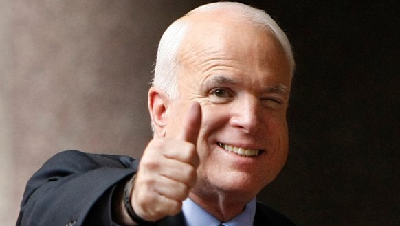 Arizona Republican Senator John McCain pictured in 2008.