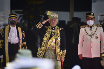 Malaysia’s King Sultan Abdullah Sultan Ahmad Shah has been critical of the government.