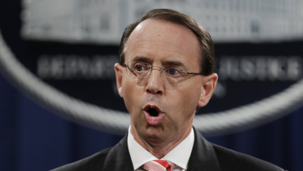 Deputy Attorney-General Rod Rosenstein was under intense pressure.