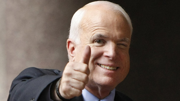 Arizona Republican Senator John McCain pictured in 2008.