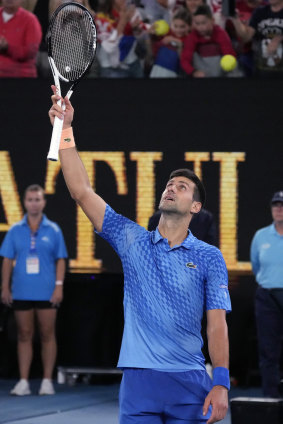 Novak Djokovic is chasing his 10th Australian Open title.