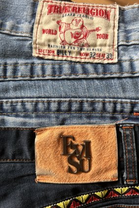 Brands such as True Religion and Evisu are particularly sought after.
