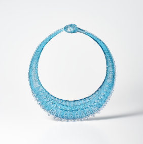 Kath Inglis, <i>Freezing</i> neckpiece, in <i>In Light Of...</i> at Bilk Gallery.