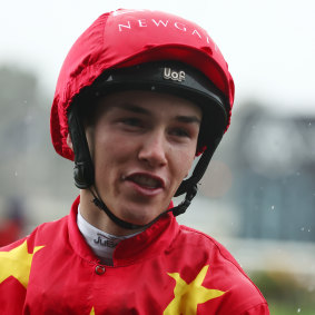 Jockey Zac Lloyd.
