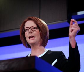 Julia Gillard calls the election eight months early in 2013.