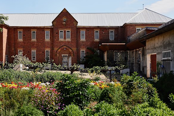 The imposing old buildings overlooking The Agrarian Kitchen gardens.