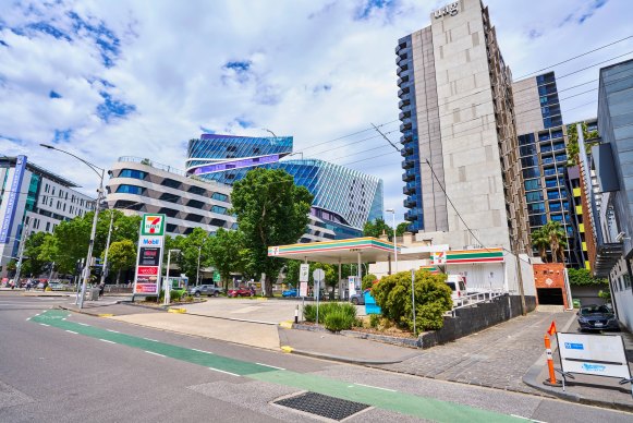 The 7-Eleven at 39-45 Flemington Road in North Melbourne.