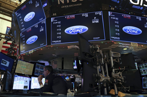 Wall Street was trading up ahead of its close later this morning Australian time. 