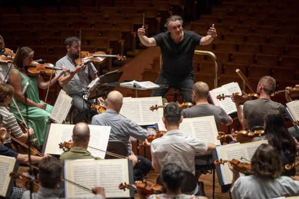 MSO chief conductor Jaime Martin during a rehearsal in February 2022.