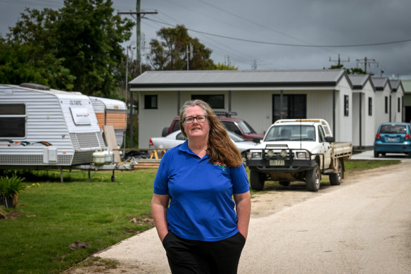 Viola Ganim has set aside two caravans for emergency accommodation for the homeless at her Colac caravan park.