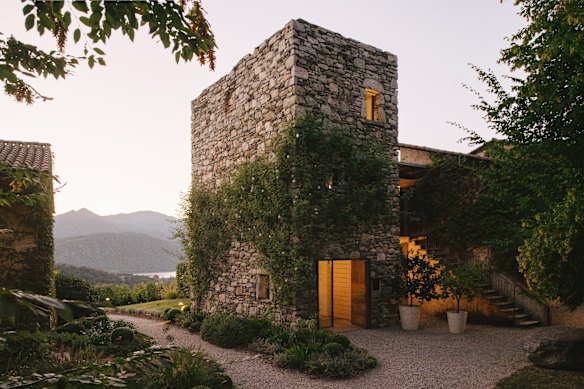 The recently renovated La Darbia features a stone tower in which reception is located.