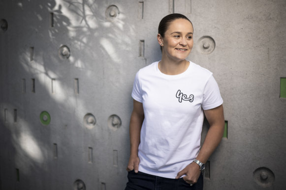 Happy in tennis retirement: Ashleigh Barty.