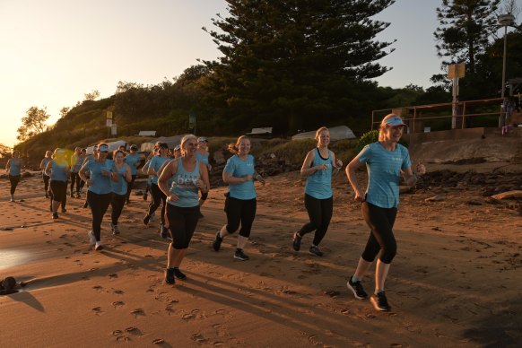 The Beauty of Exercise running group has been training for Sydney Marathon events. 