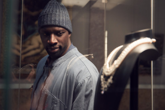 Omar Sy plays a skilful Parisian thief whose crimes are meant to make wrongs right in Lupin.