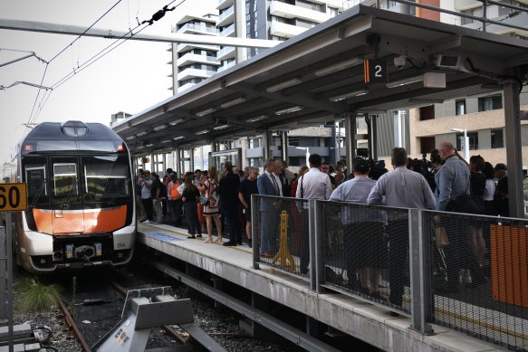 Hundreds of passengers and train fans boarded the first service at Newcastle.