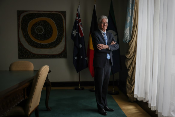 Australian High Commissioner to the United Kingdom, Stephen Smith, at Australia House in London.