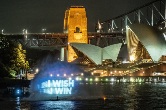 The Everest barrier draw was held on Sydney Harbour on Tuesday night.