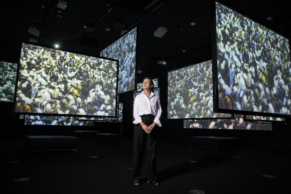 NGV senior curator of photography Susan van Wyk at the Megacities exhibition.