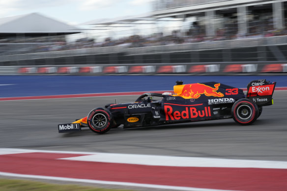 Max Verstappen took pole for the US Grand Prix.