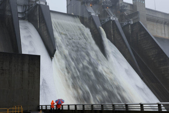 Warragamba Dam this week. 