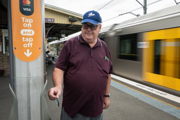 Tapping on with an Opal card