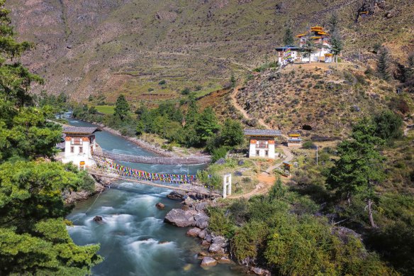 One of the 14 glacial rivers along the 403-kilometre Trans-Bhutan Trail.