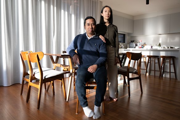 Andrew Ho and Alice Lum are planning to install a battery to help combat rising electricity prices.