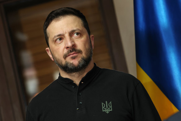 Volodymyr Zelensky said that American demands for $US500 billion in minerals are “not a serious conversation”.
