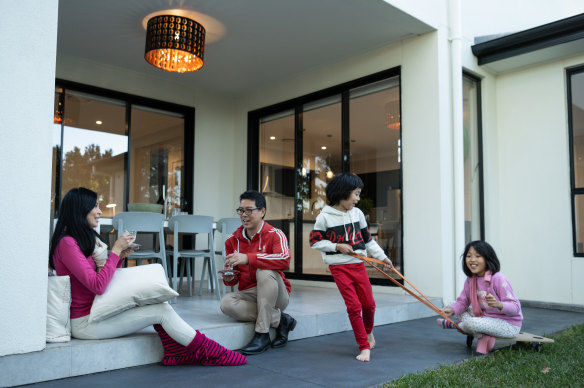 Andrea Wong and Mark Khoo with their children Quinton and Natalie are selling in East Ryde.