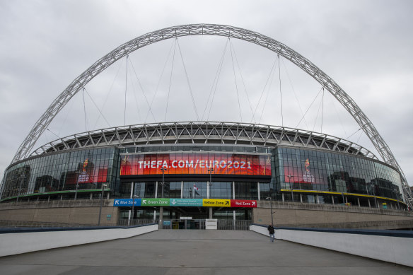 Wembley Stadium in London had been due to host the Euro 2020 final, with the tournament pushed back to next year.