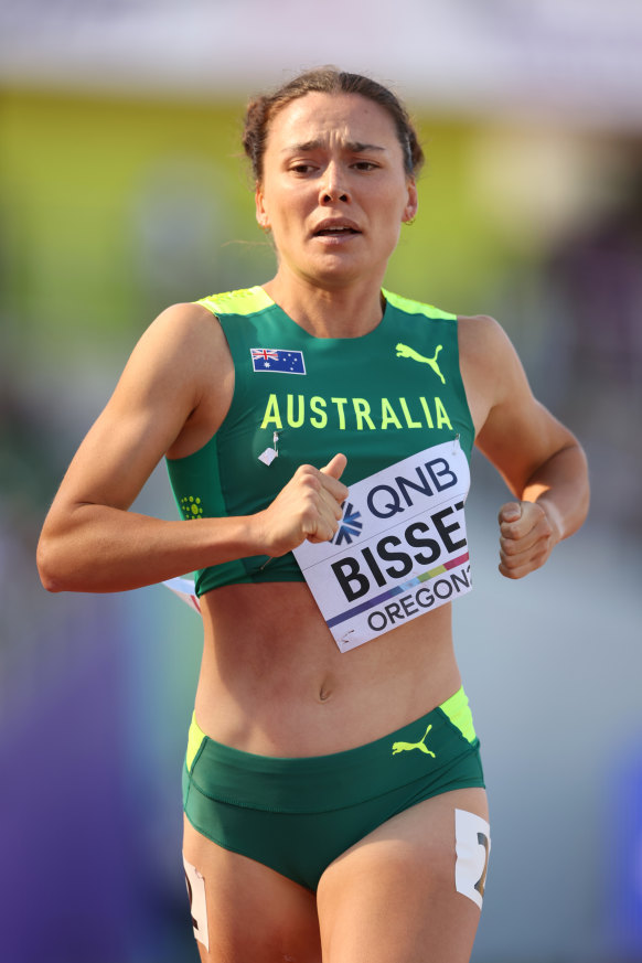 Catriona Bisset is the fastest Australian woman ever over 800 metres, but may not make the Paris team.