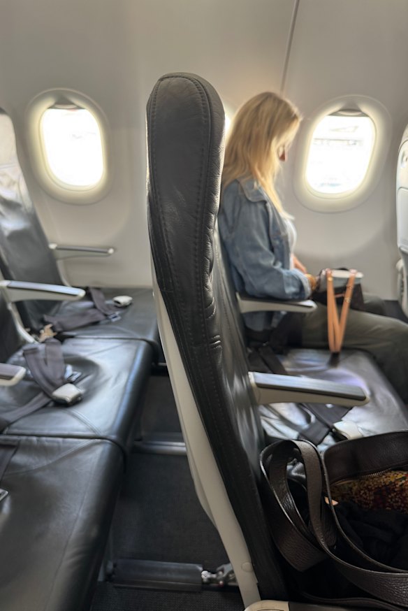 Seats don’t recline and are wafer thin.