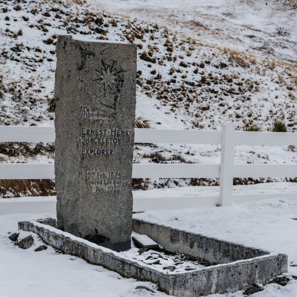 Ernest Shackleton’s grave.