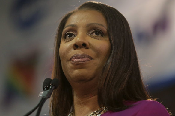 New York Attorney-General Letitia James.