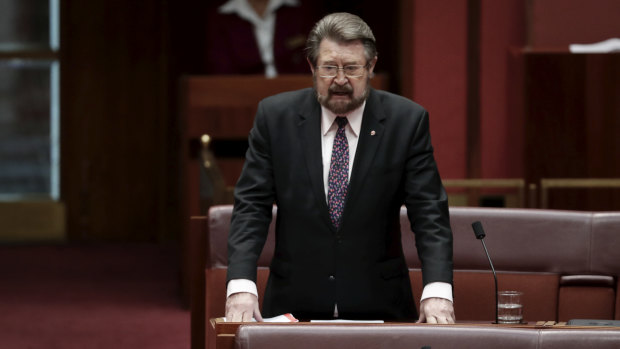 Senator Derryn Hinch is unconvinced by a letter written by business saying wage growth will follow company tax cuts.
