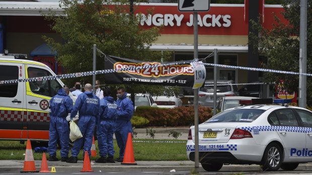 Courtney Topic was shot near the Hungry Jack's restaurant at Hoxton Park.