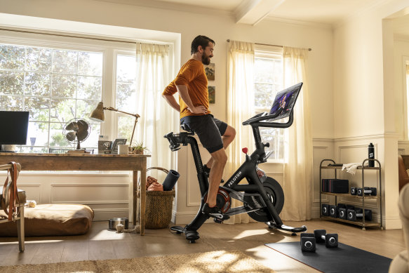 Home peloton bike top