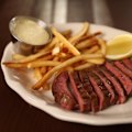 Steak frites made with wagyu flank at Common Cuts, a new city grill.