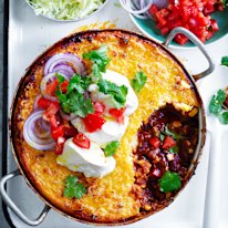 Adam Liaw’s ‘taco pie’.