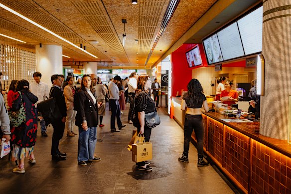 The food court. 