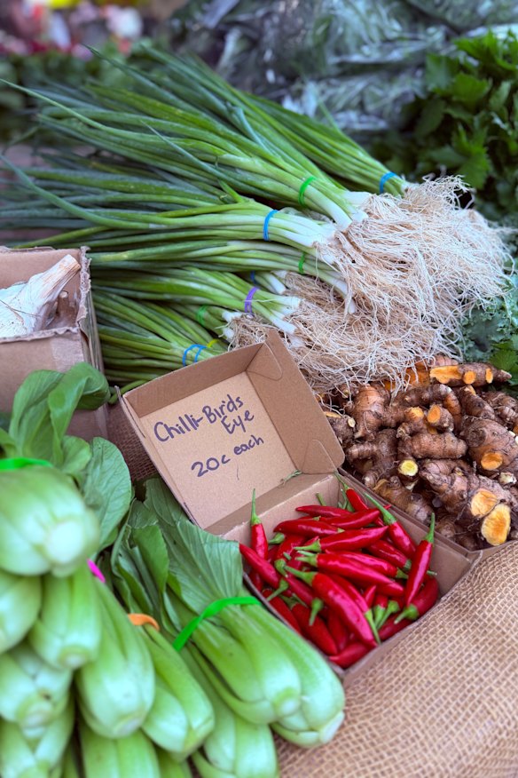 Market-fresh produce. 