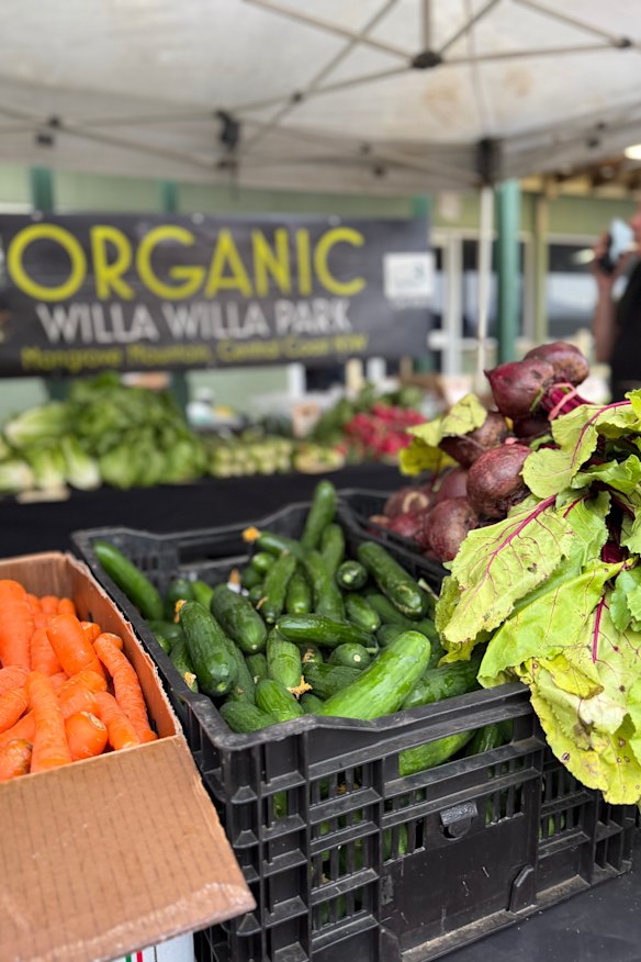 Organic produce from Willa Willa Park.