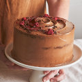 Cocoa sour cream layer cake from Beatrix Bakes: Another Slice by Natalie Paull (Hardie Grant Books, RRP $50.

